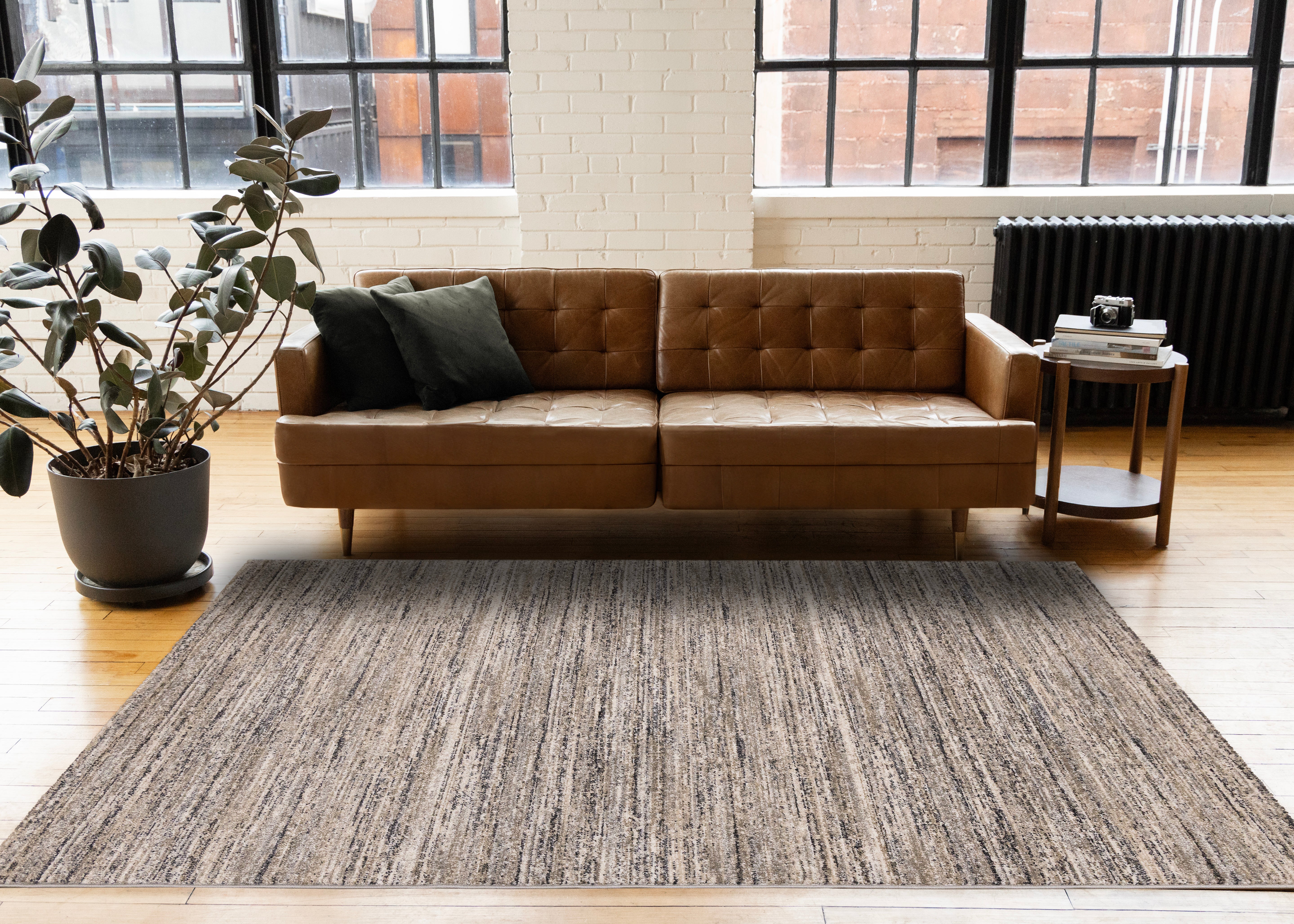 Swift Grey White Taupe Distressed Rug