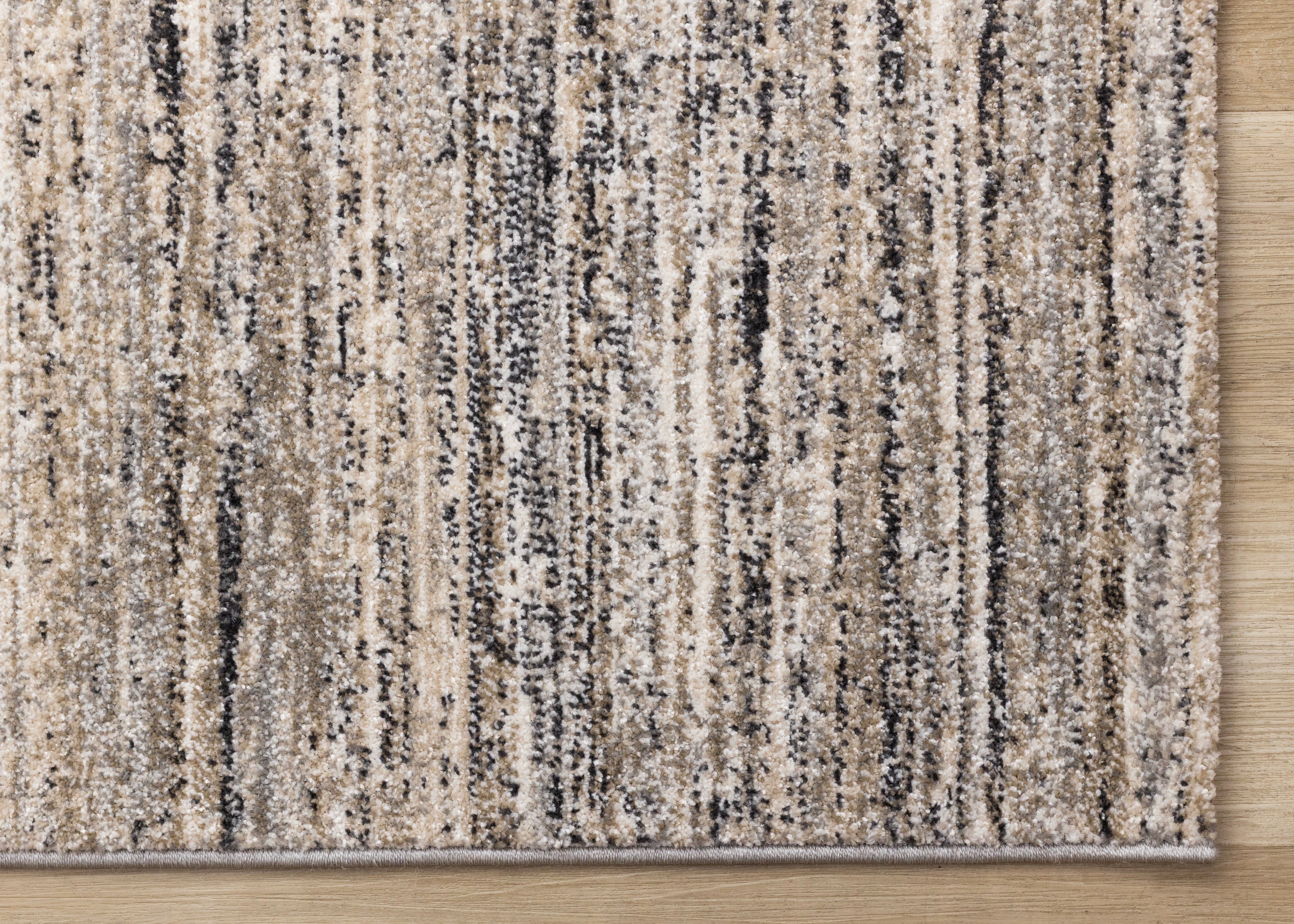 Swift Grey White Taupe Distressed Rug
