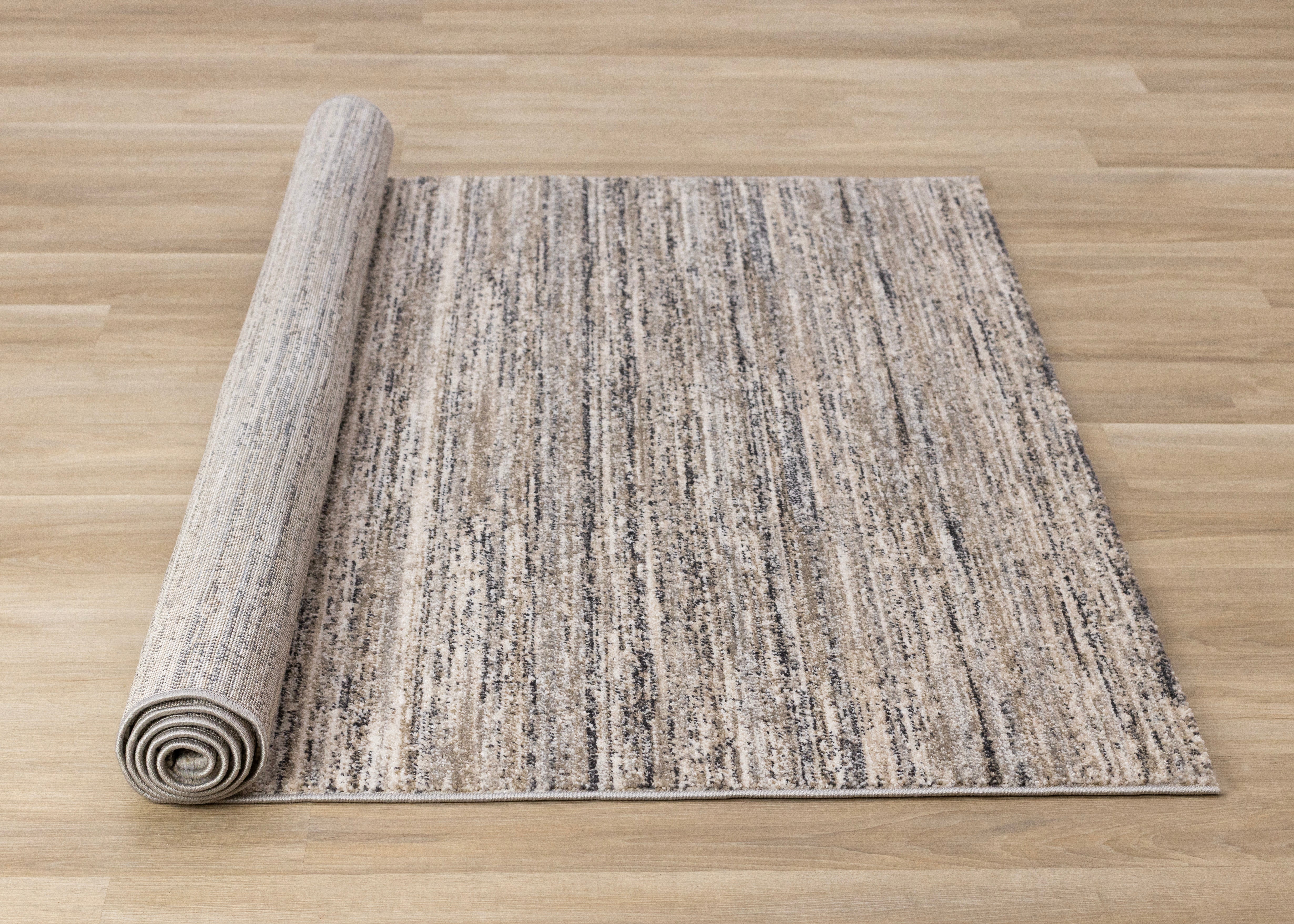 Swift Grey White Taupe Distressed Rug