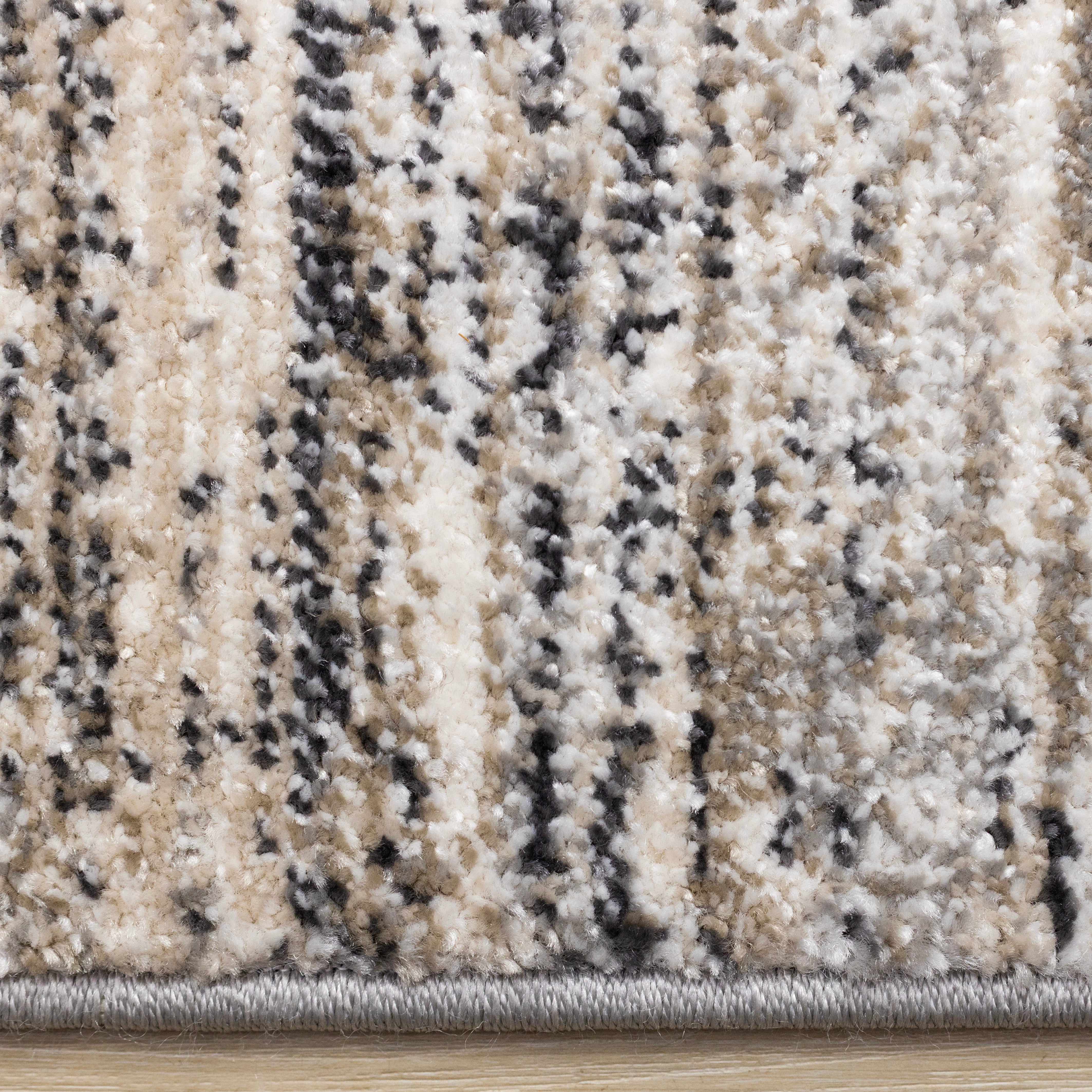 Swift Grey White Taupe Distressed Rug