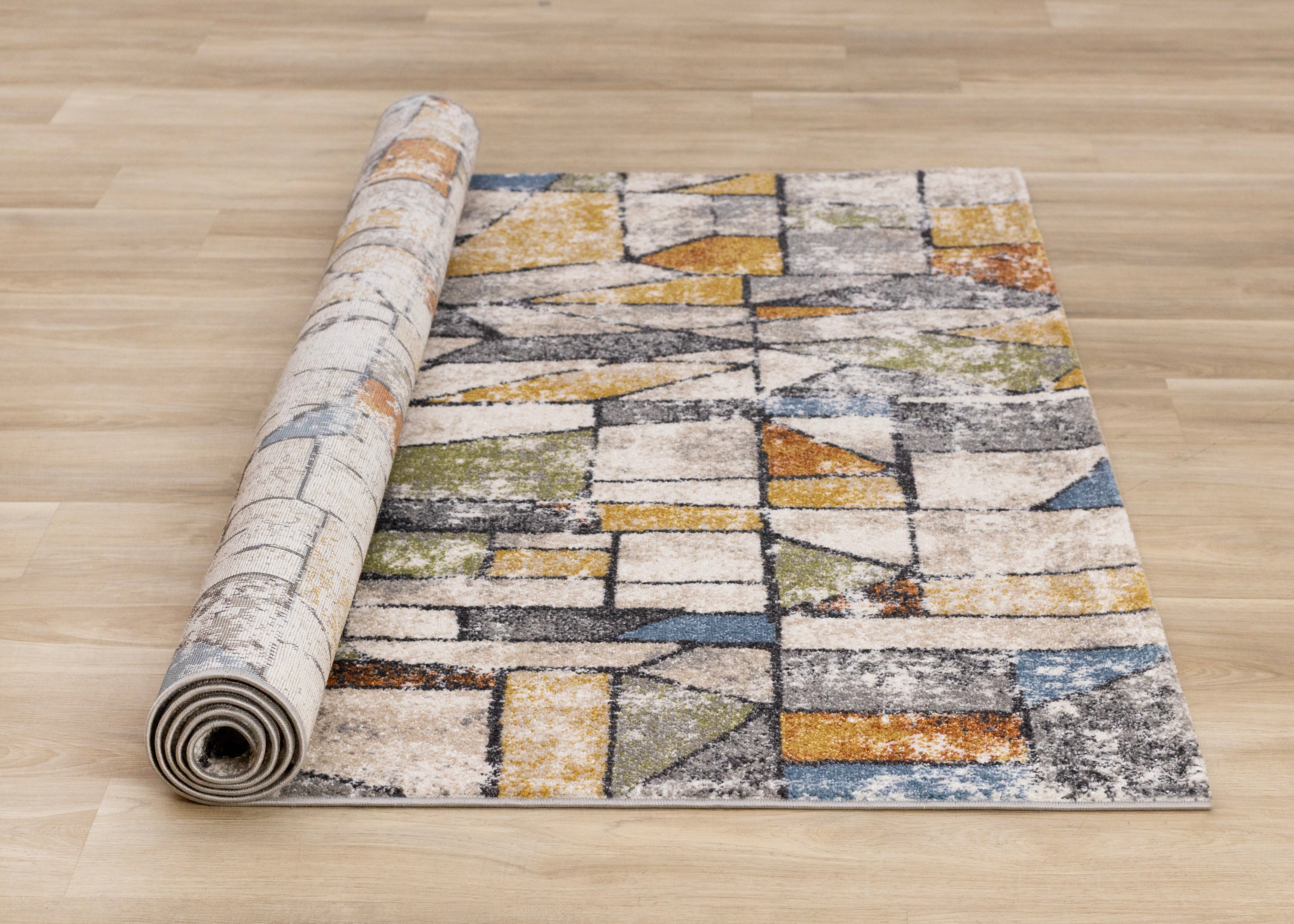 Swift Multi Stain Glass Design Rug