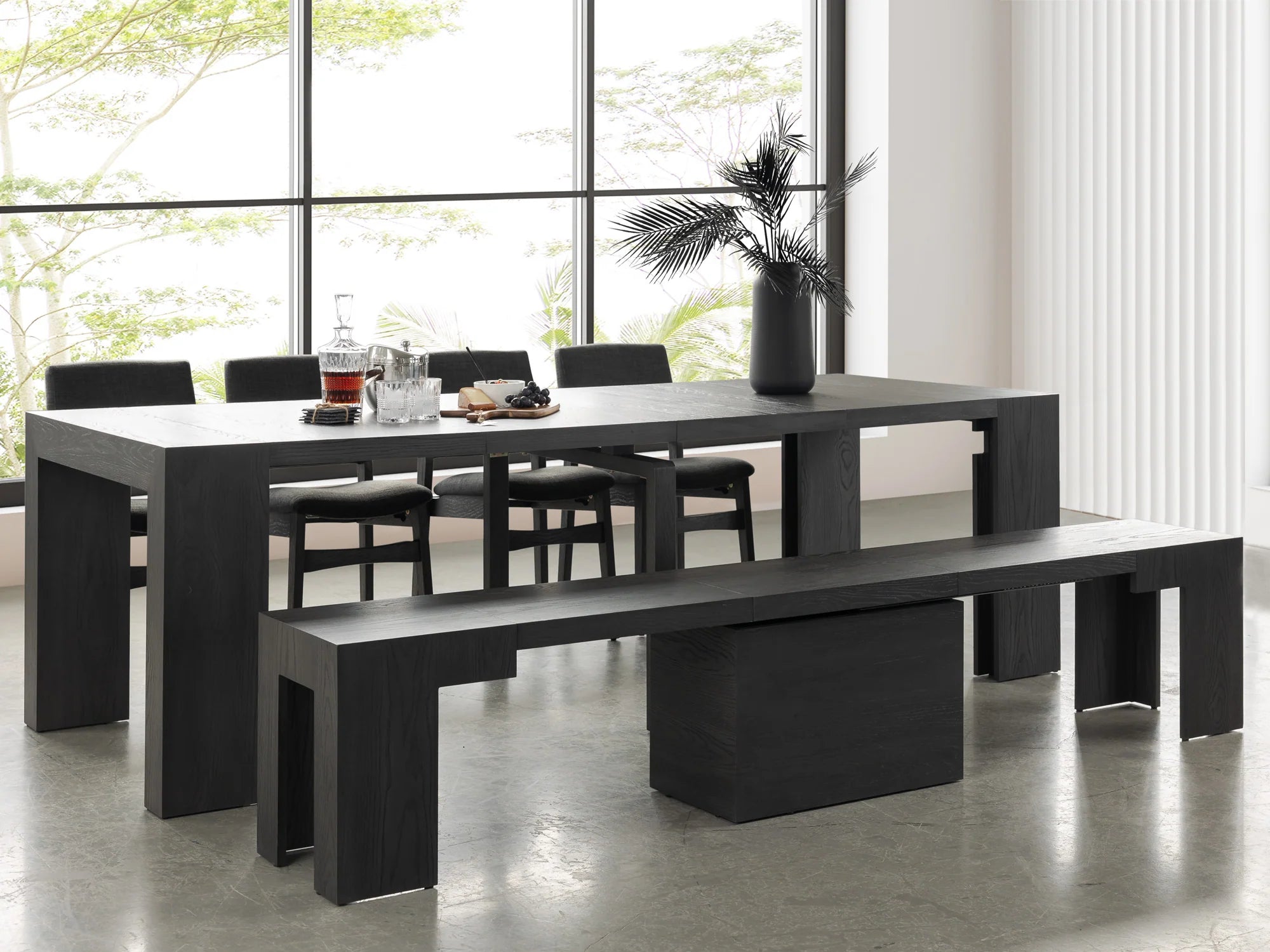 Transformer Dining Table and Bench Set - The Practical Holiday Bundle