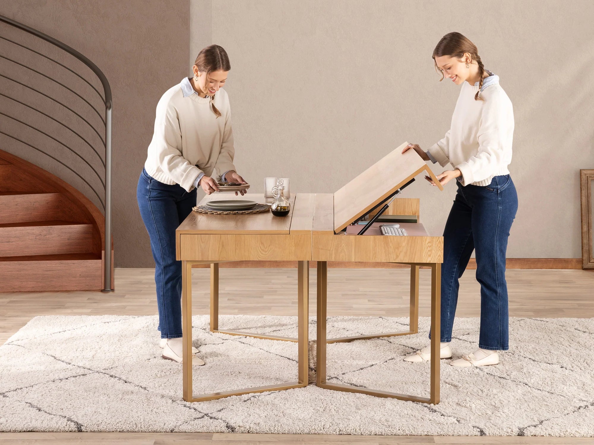Transformer Table to Desk Double - The Savouring