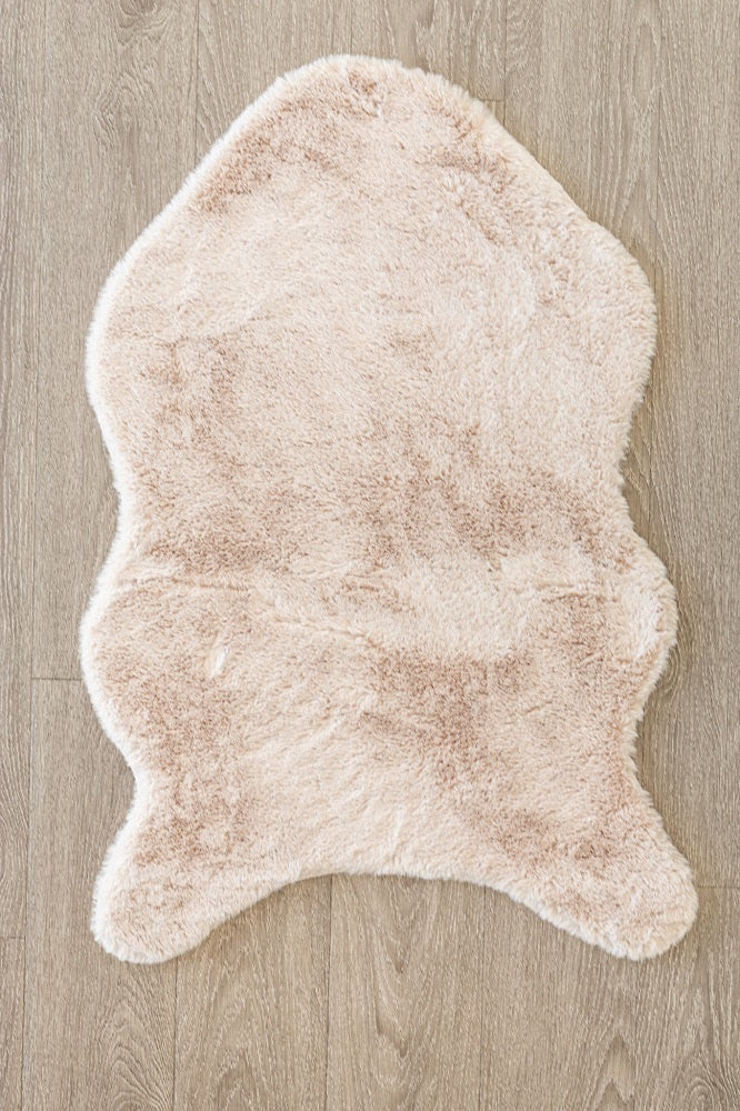 Faux Rabbit Fur Beige - Shape FRF-44BGE