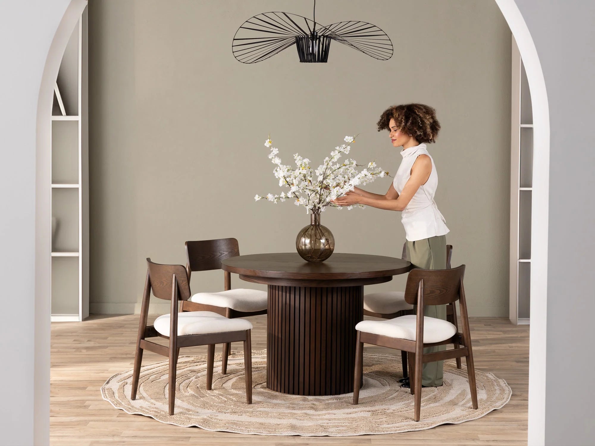 Transformer Round Dining Set - The Family | Table, 4x Transformer Round Chairs
