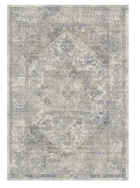 Charisma Muted Grey Distressed Abstract Rug CHA-1020