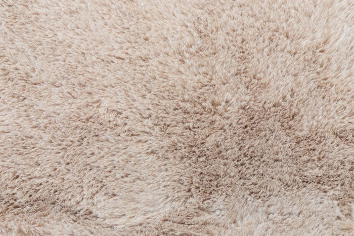Faux Rabbit Fur Beige - Rectangle FRF-44BGE