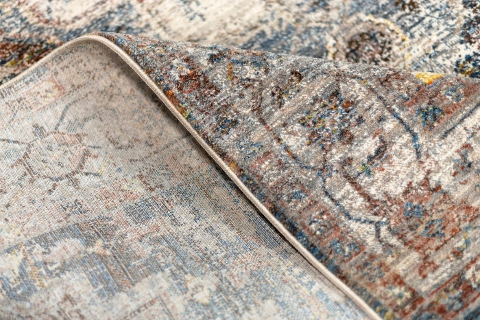 Heirloom Transitional Red Grey Rug HEI-1519