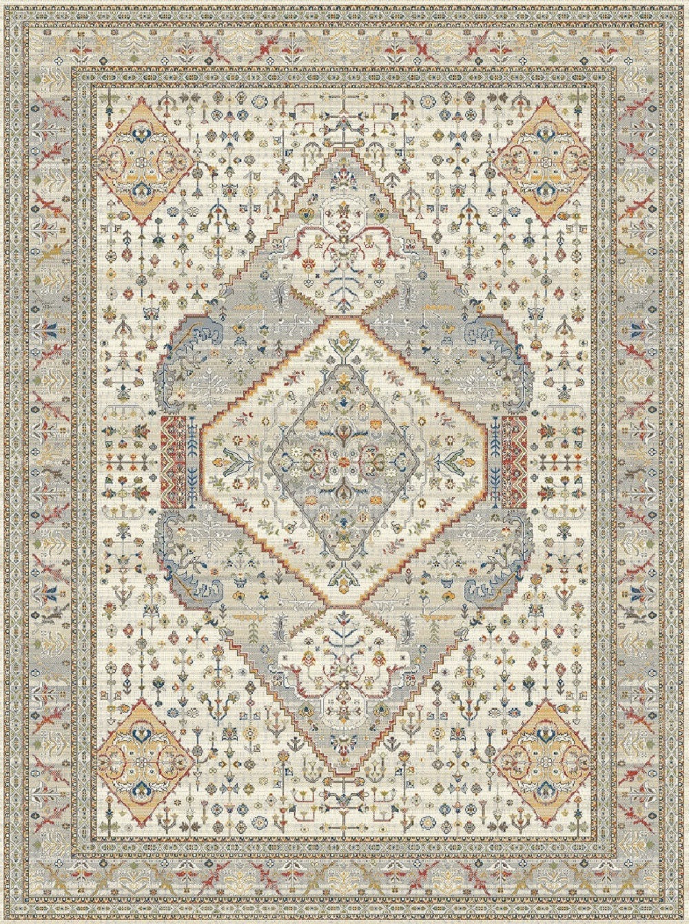 Heirloom Transitional Multi Rug HEI-1515
