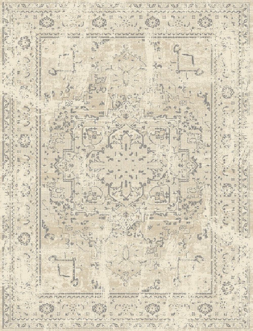 Heirloom Transitional Cream Rug HEI-1509