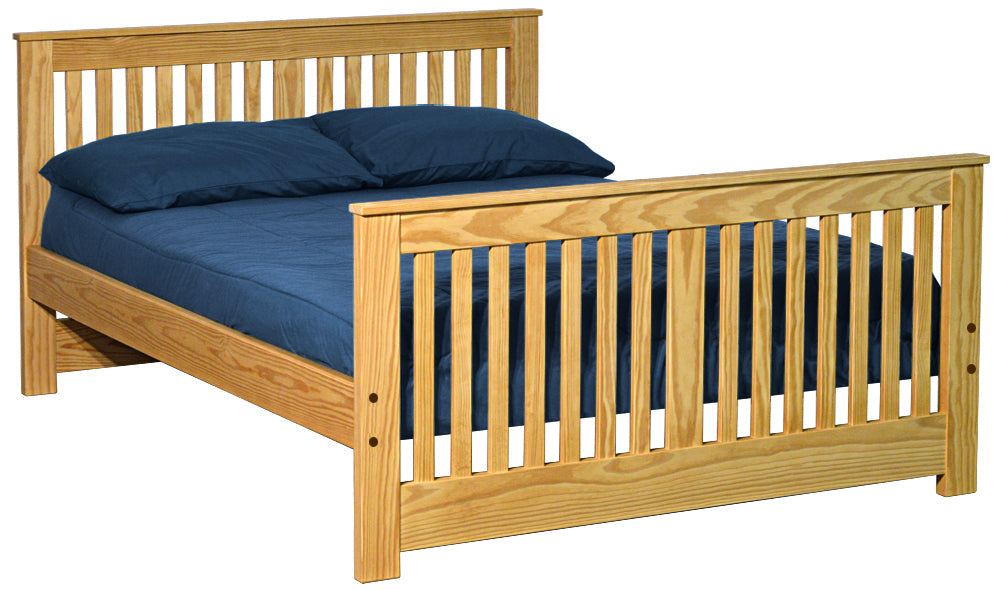 Shaker Bed, Full, 36" Headboard and 29" Footboard, By Crate Designs. 44769