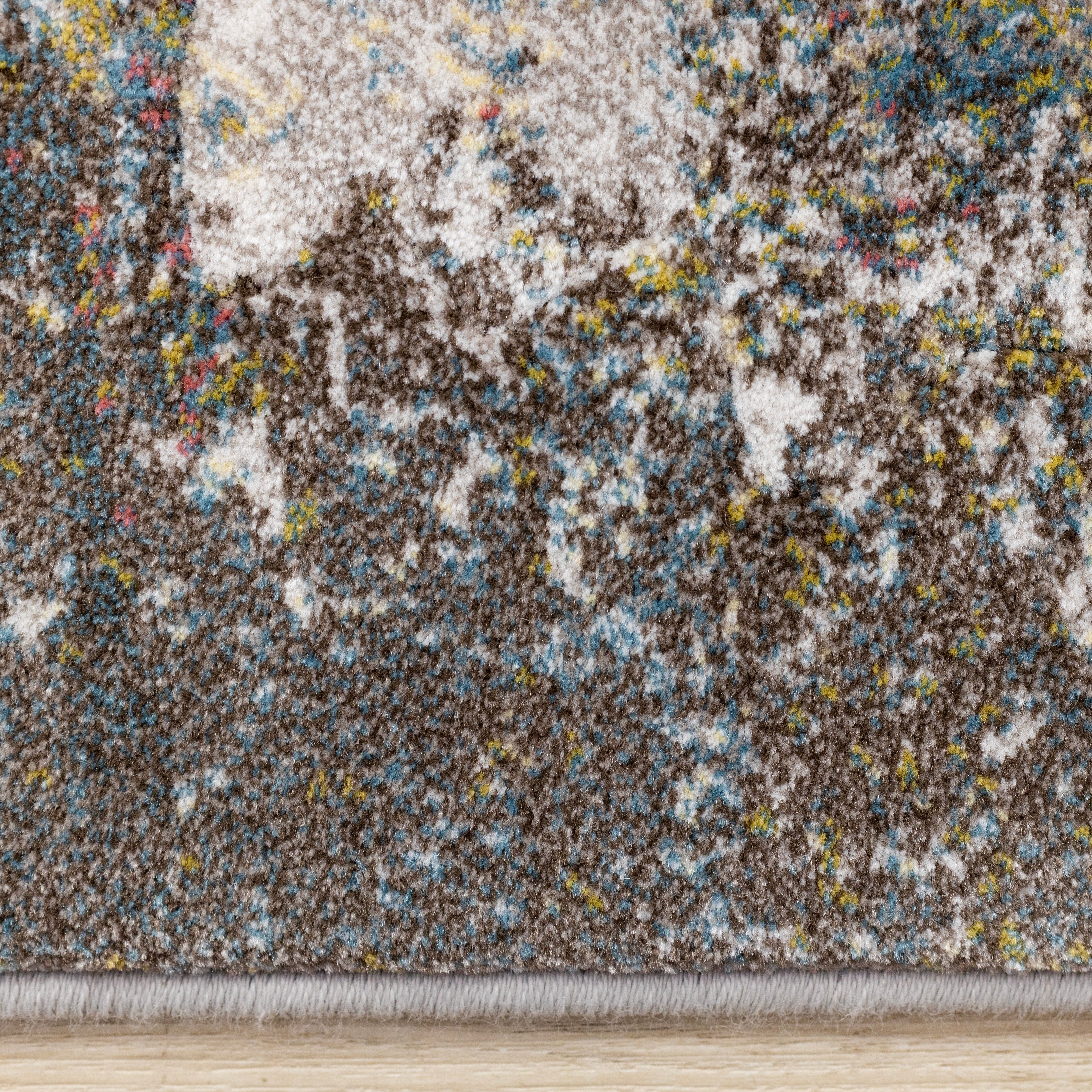 Aurora Grey Blue Green Pink Distressed Design