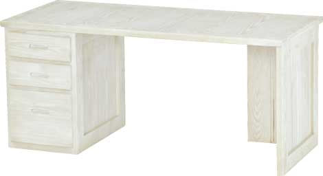 3 Drawer Desk, 66" Wide, By Crate Designs. 6252, 6235