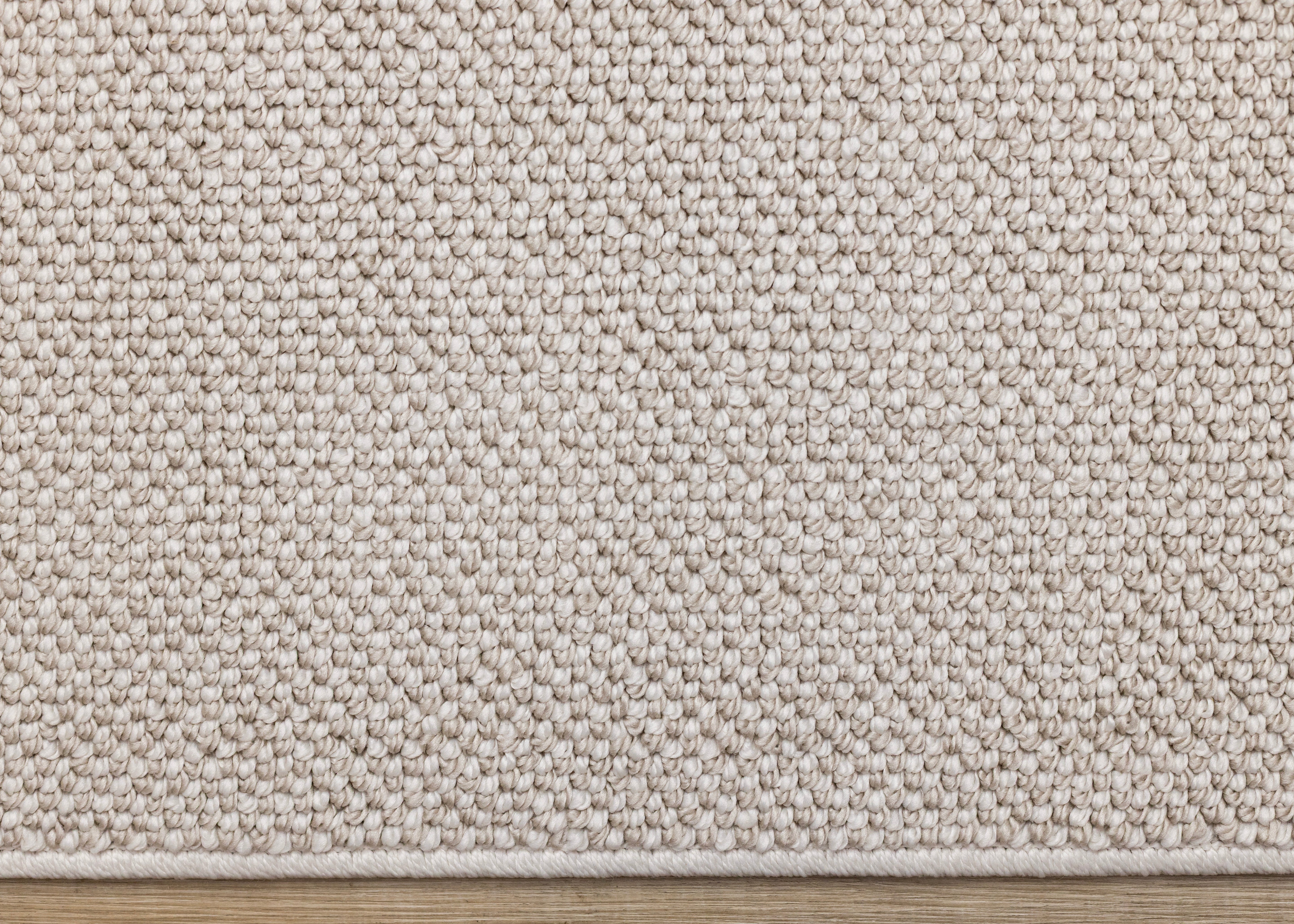 Inga White Taupe High Loop Texture Rug