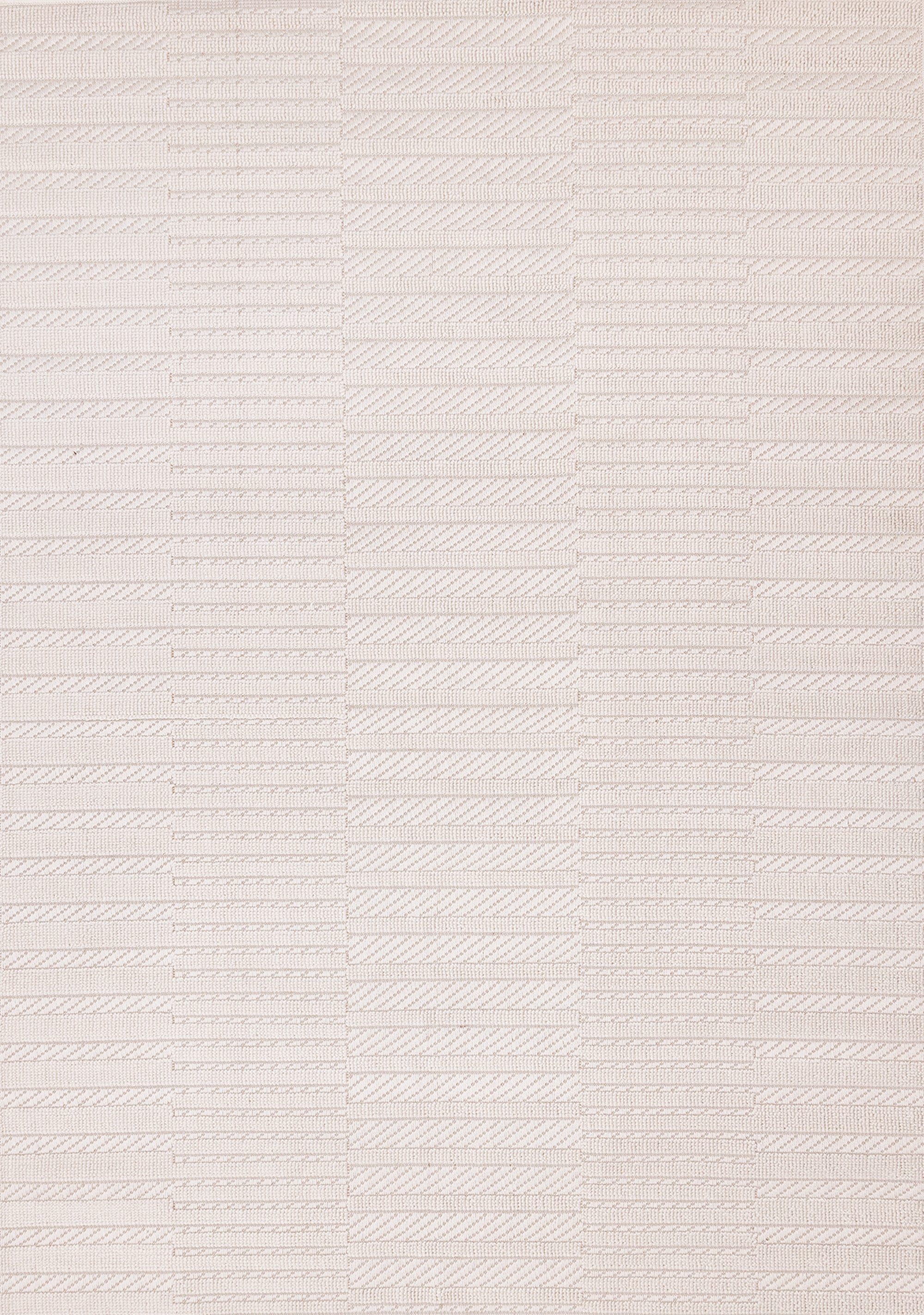 Isla White Striped Columns Rug