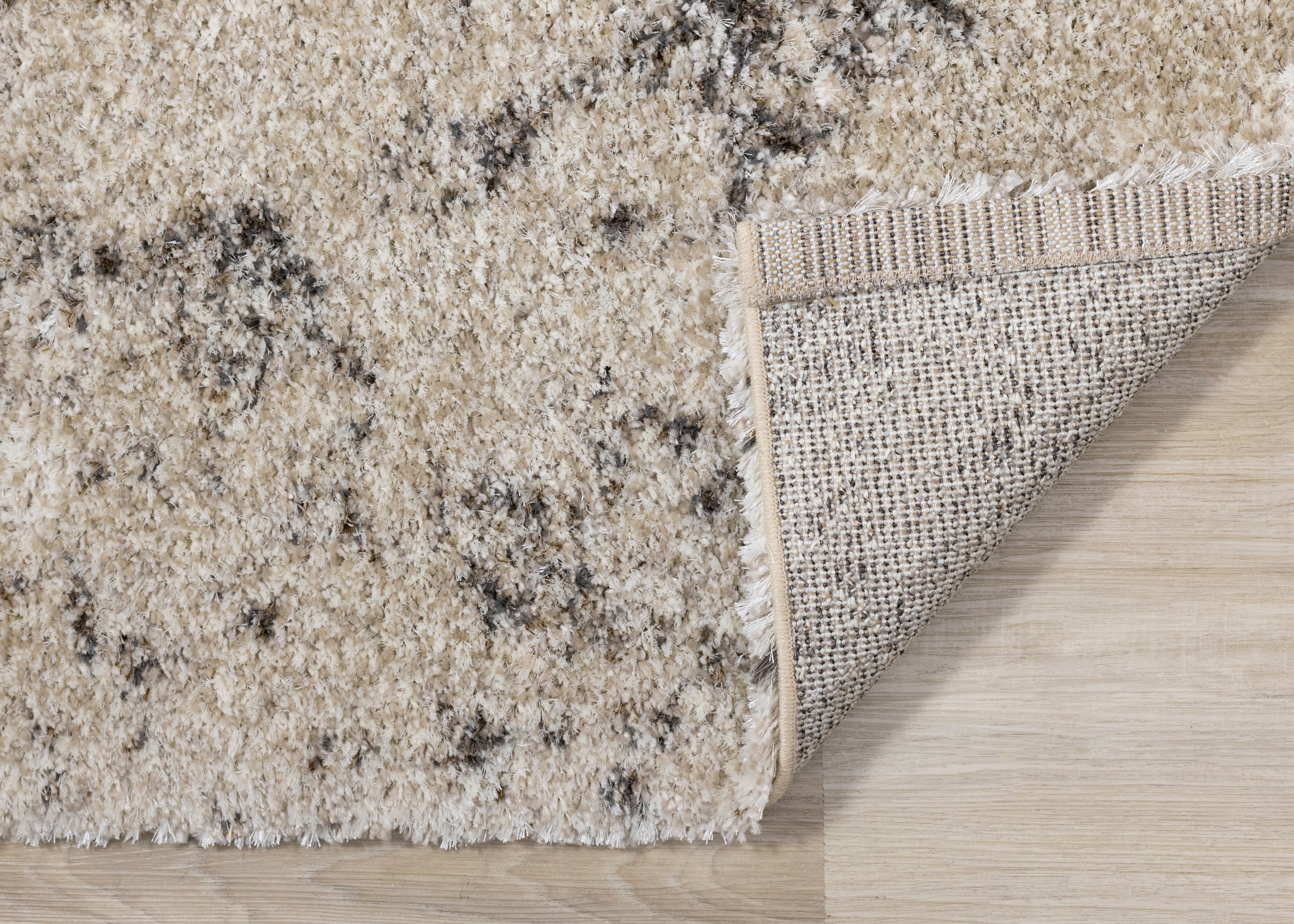 Lane Cream Brown Abstract Luxury Rug