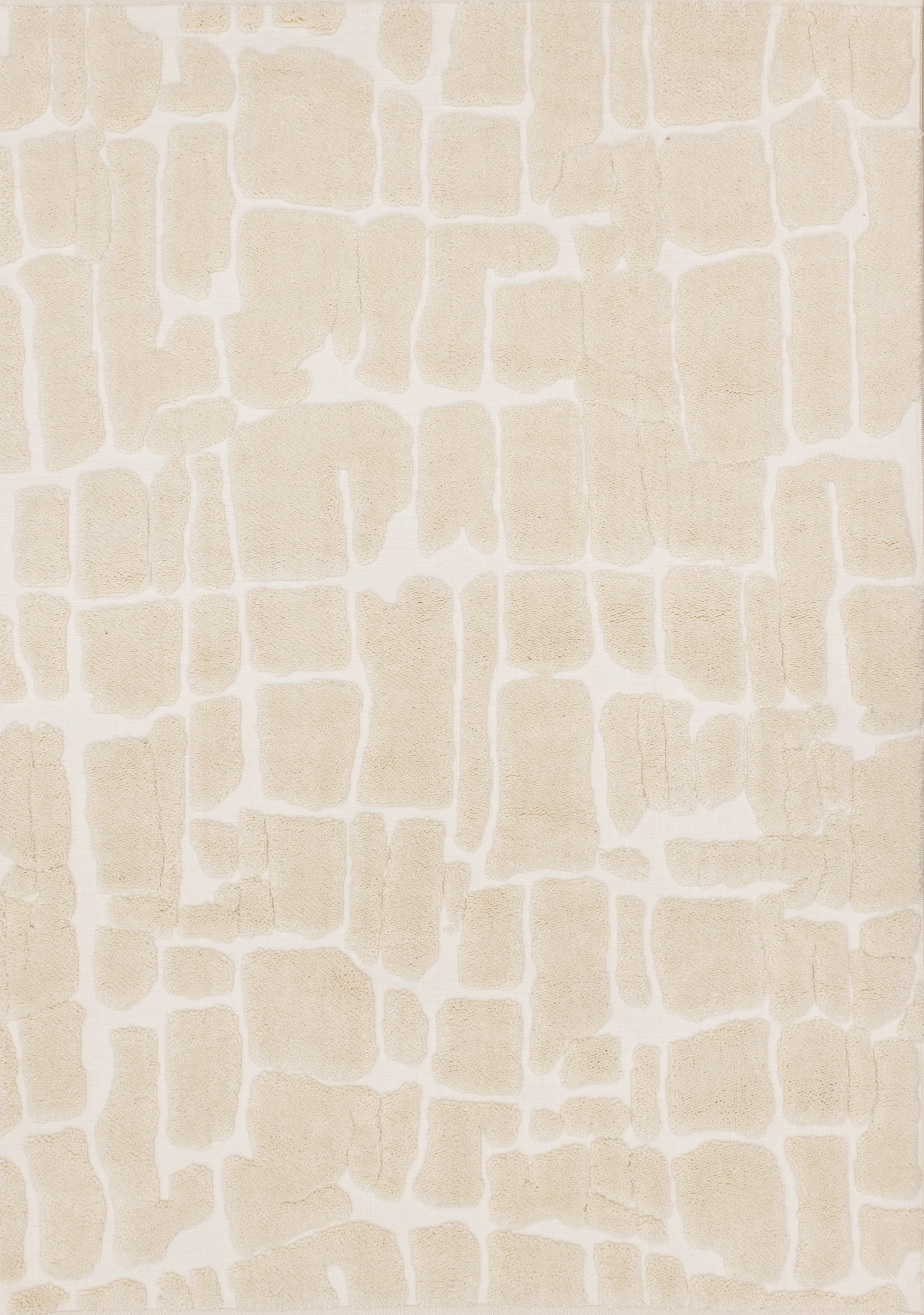 Mareeba Cream White Organic Shattered Design