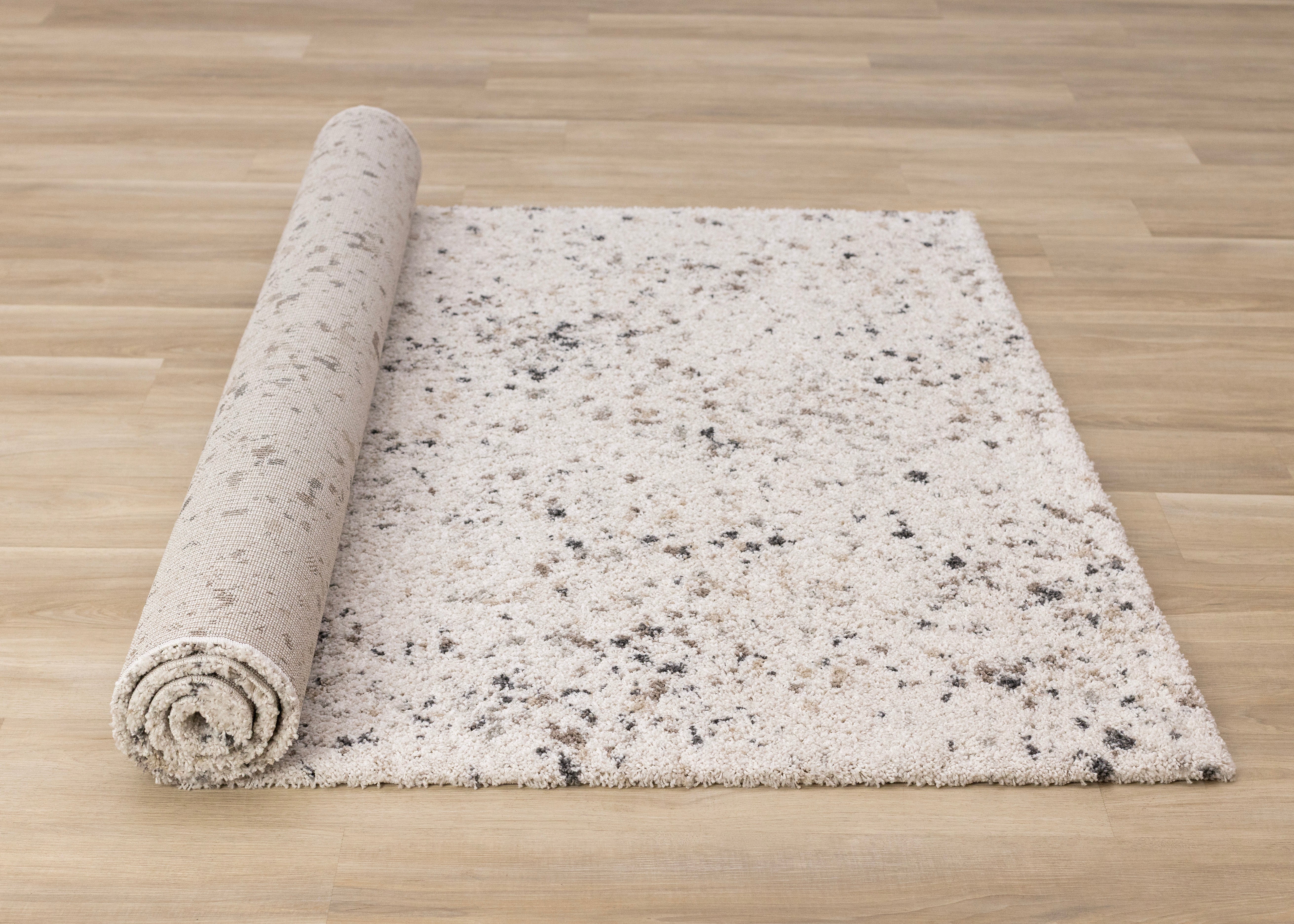 Mora White Grey Black Speckled Rug