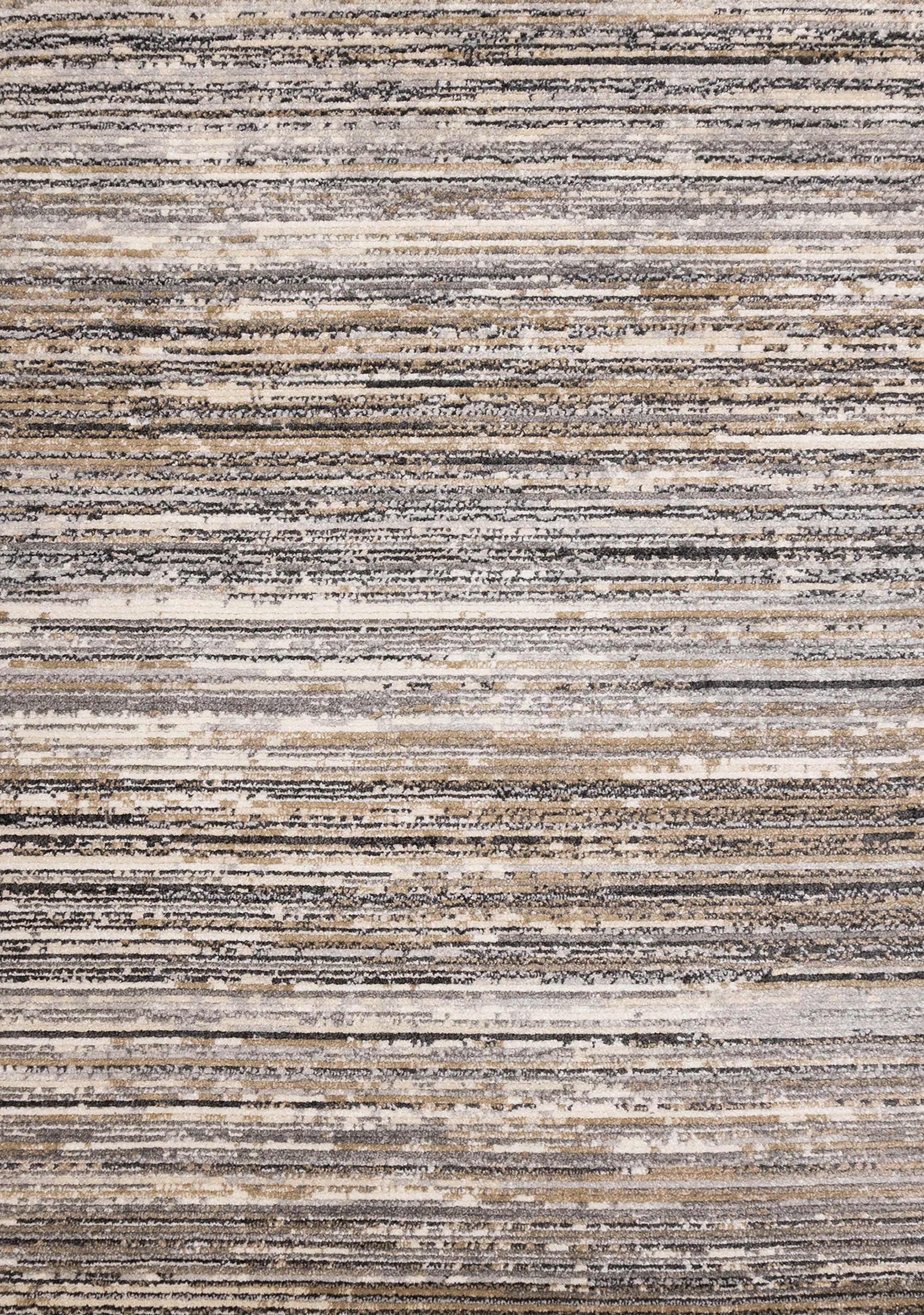 Nala Cream Grey Black Beige Distressed Lines Rug