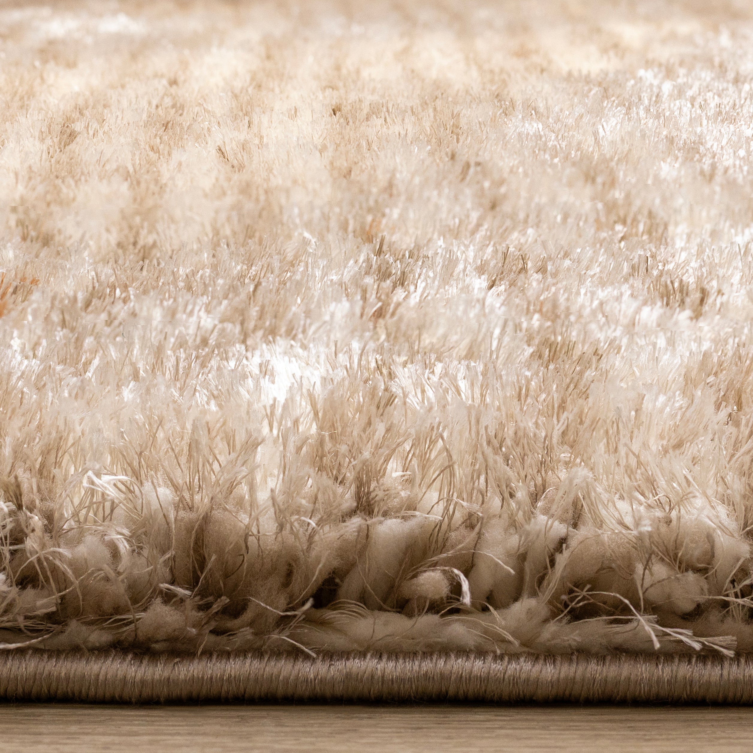 Posh Orange Taupe Cream Sandbanks Design Rug