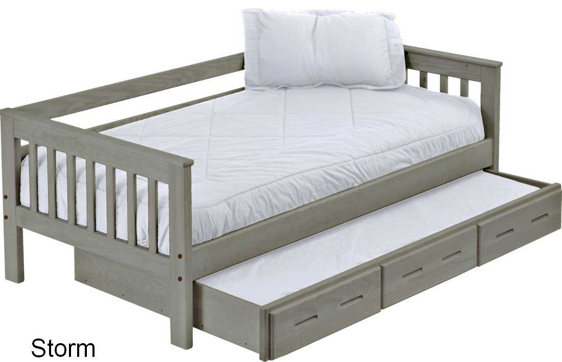 Mission Day Bed with Trundle, Twin, 29" High, By Crate Designs. 4717