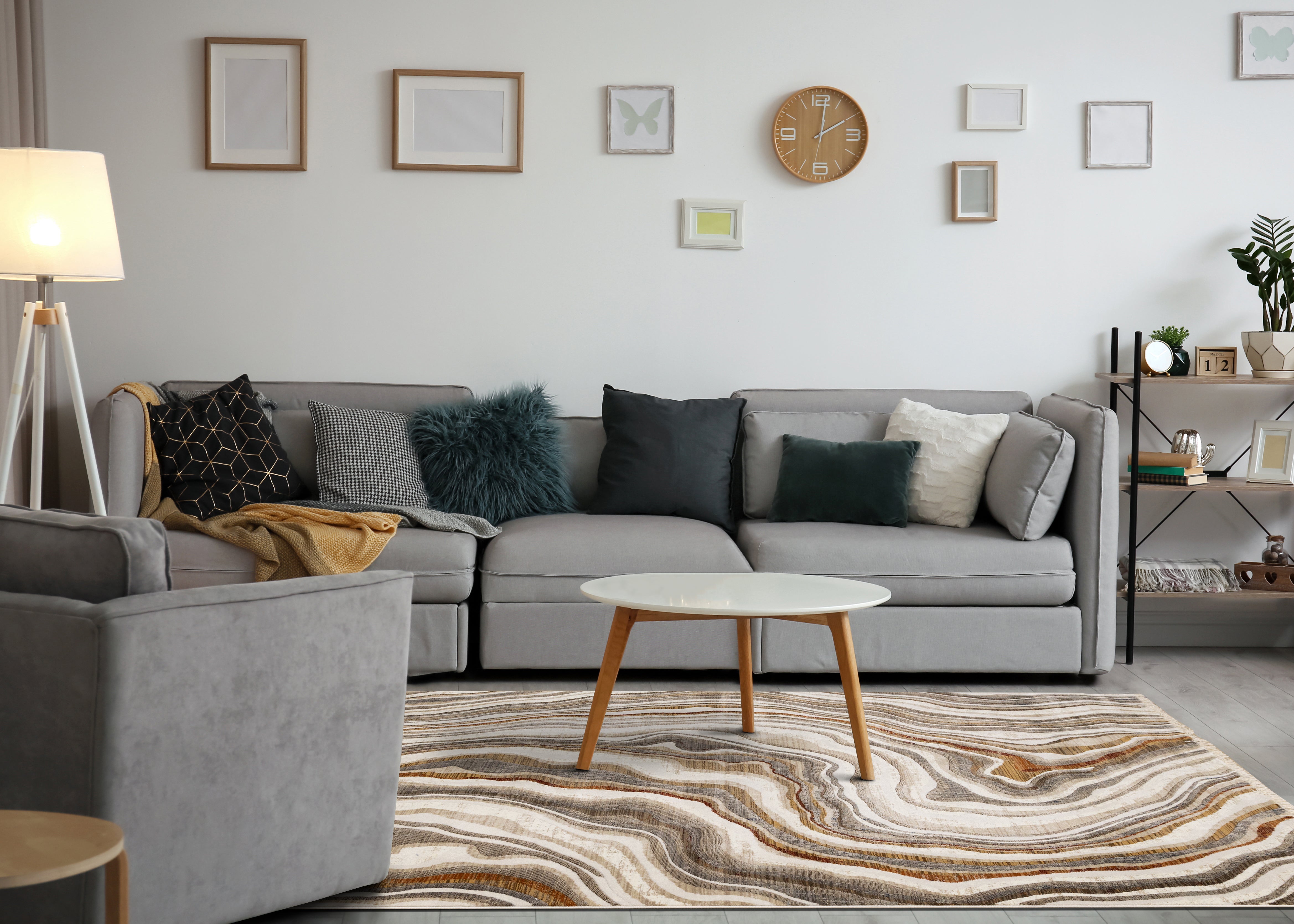 Samira Curvy Waves Rug
