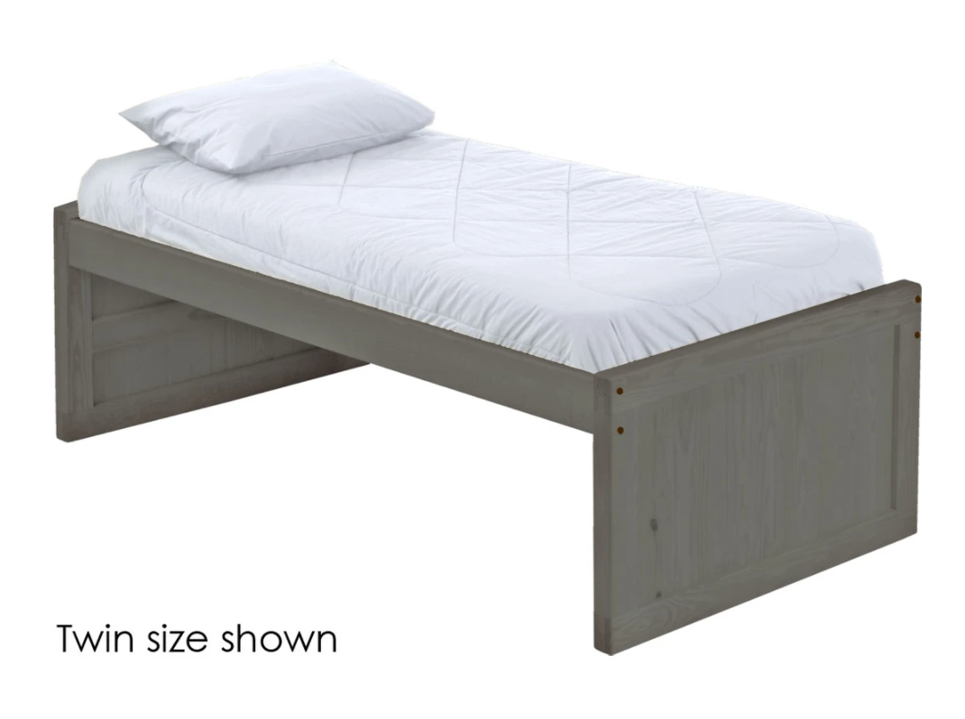 Captain's Bed, Low Profile, Queen, 26" Headboard and Footboard, By Crate Designs. 4510.