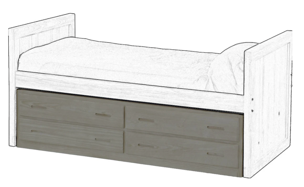 4 Drawer Unit By Crate Designs. 4013, 4913.
