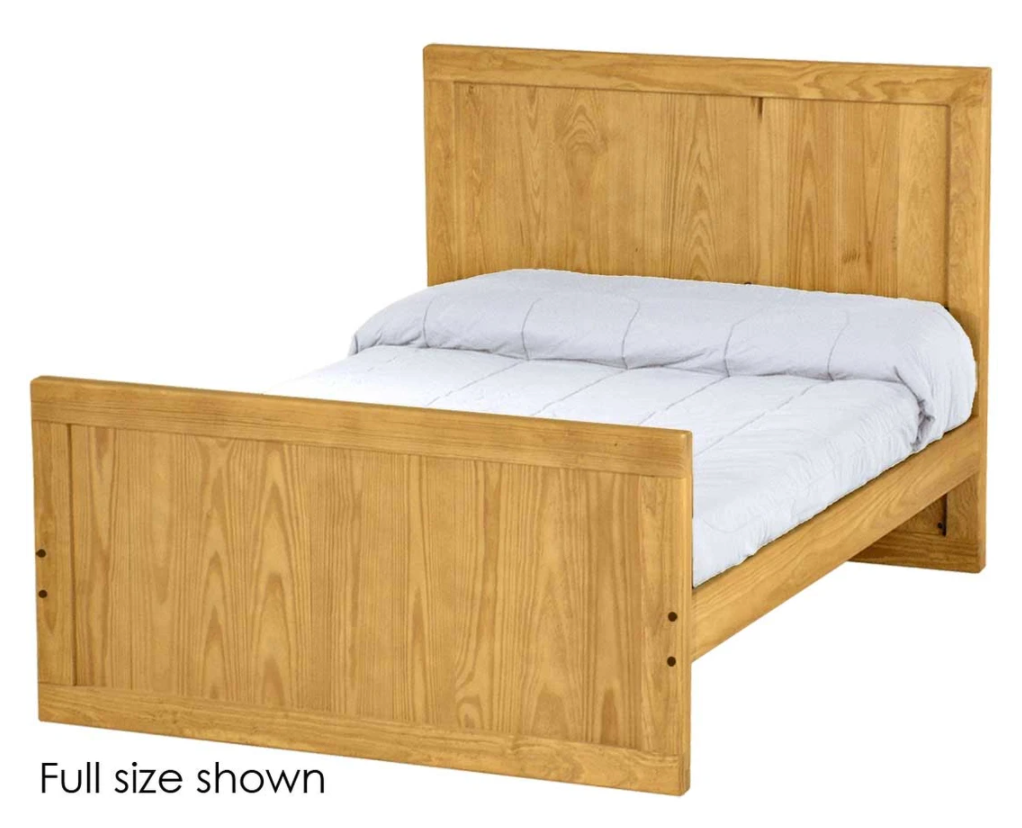 Panel Bed, Twin, 48" Headboard and 29" Footboard, By Crate Designs. 4389
