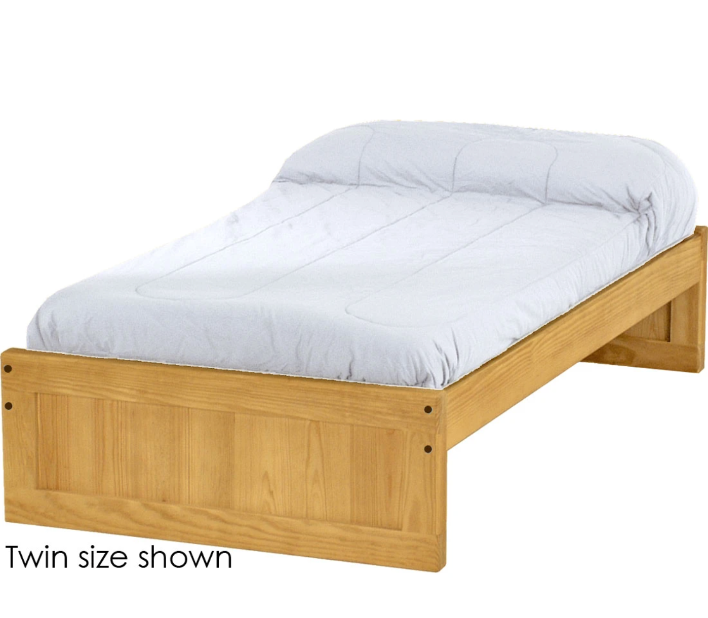 Panel Bed, Queen, King, 16" Headboard and Footboard, By Crate Designs. 4566, 4666