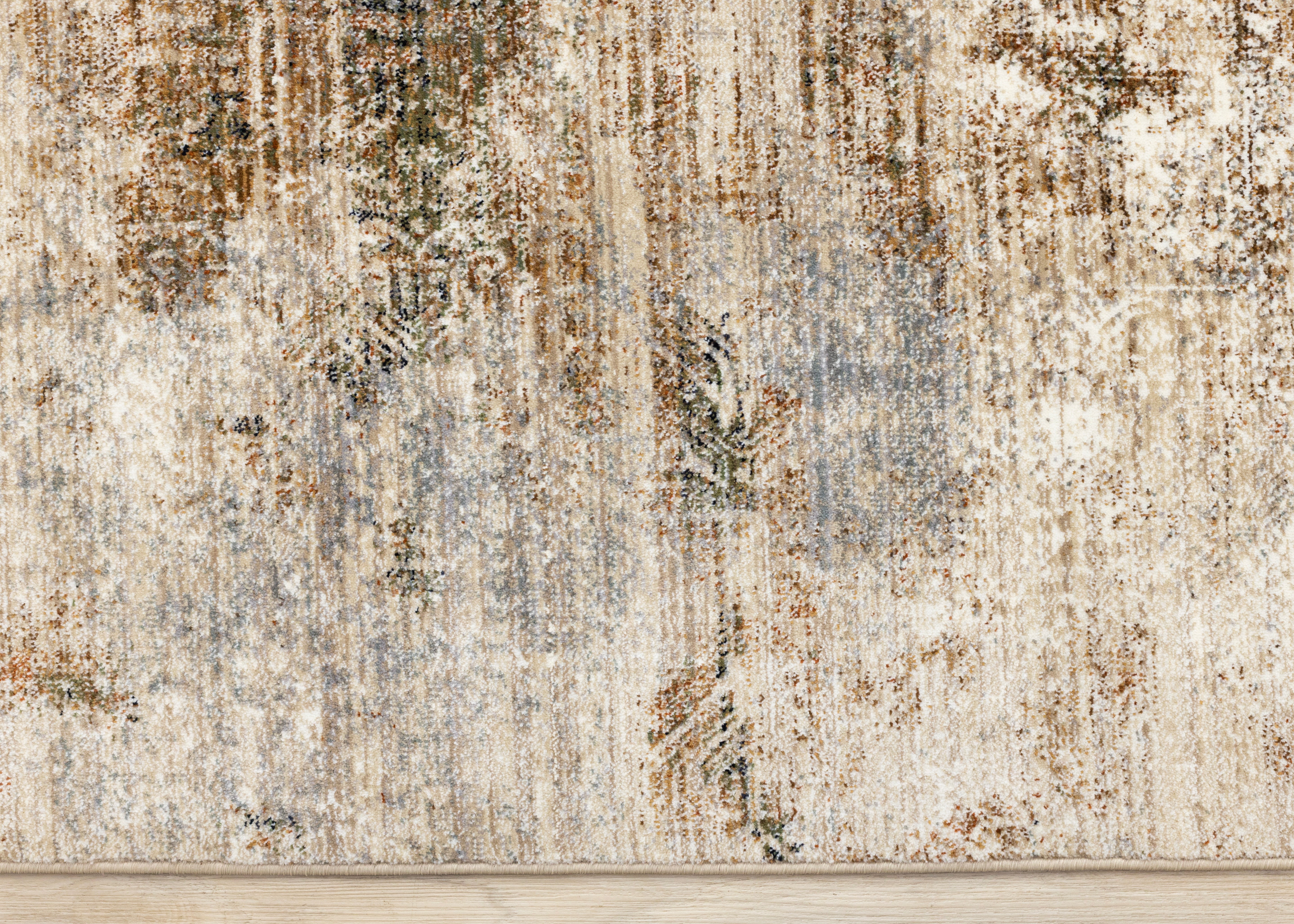 Serene Multi Distressed Faded Southwestern Pattern Rug