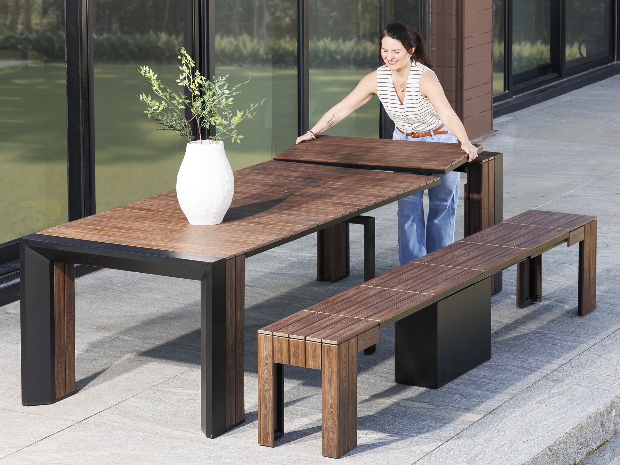 Transformer Outdoor Dining Set - The Practical | Table, Transformer Bench