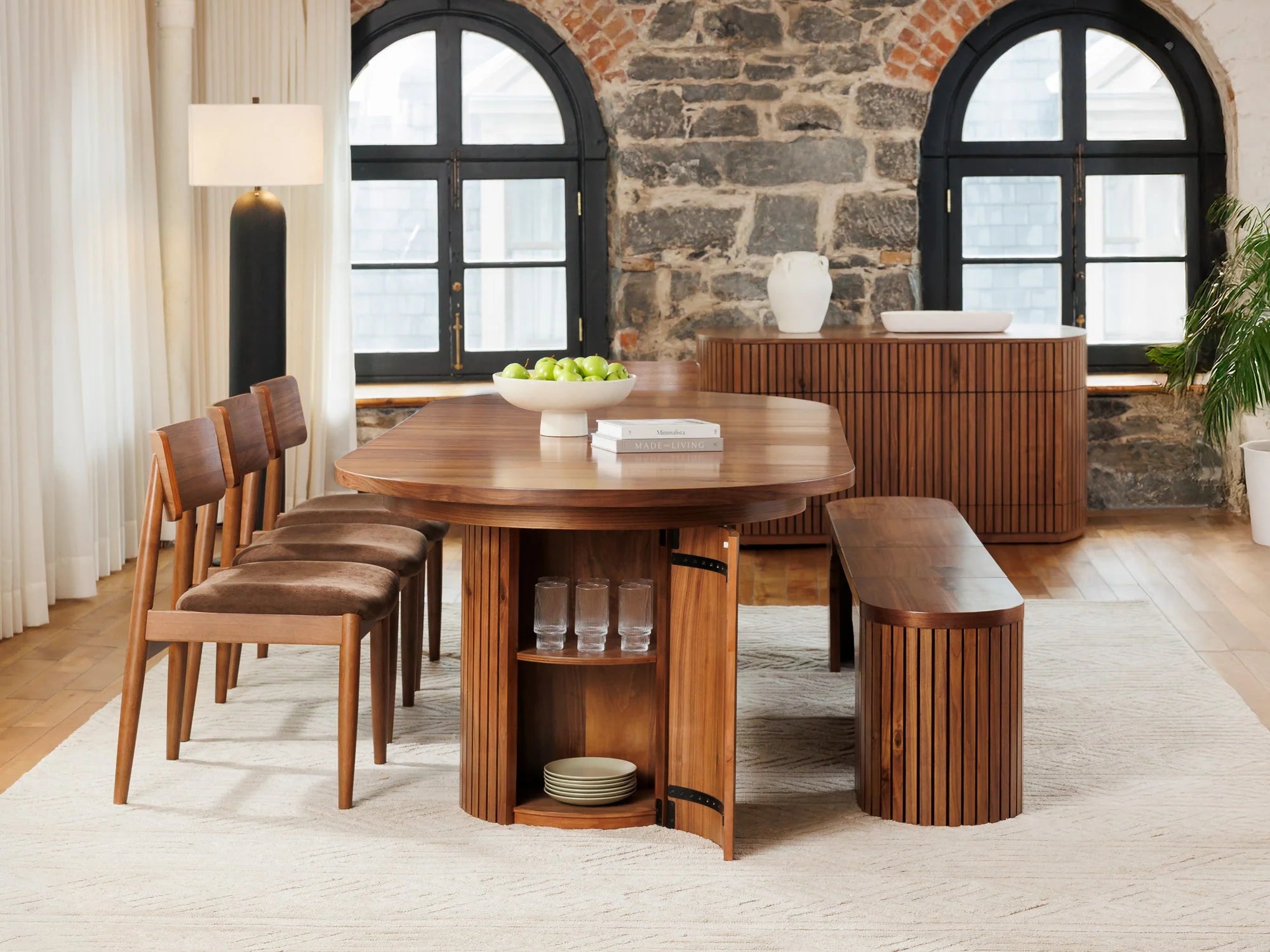 Transformer Round Dining Set - The Gathering | Table, 2x Transformer Round Bench