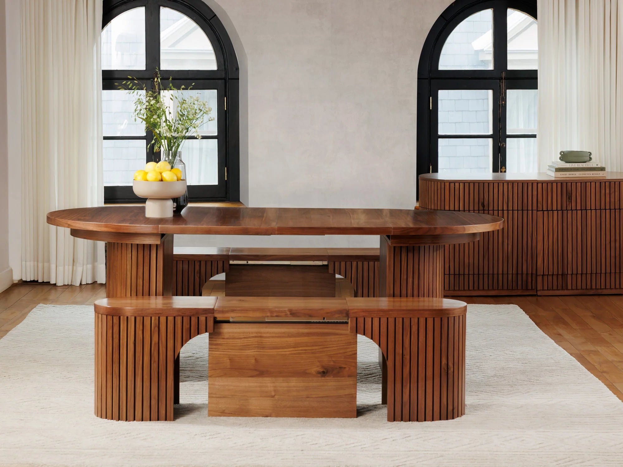 Transformer Round Dining Set - The Gathering | Table, 2x Transformer Round Bench