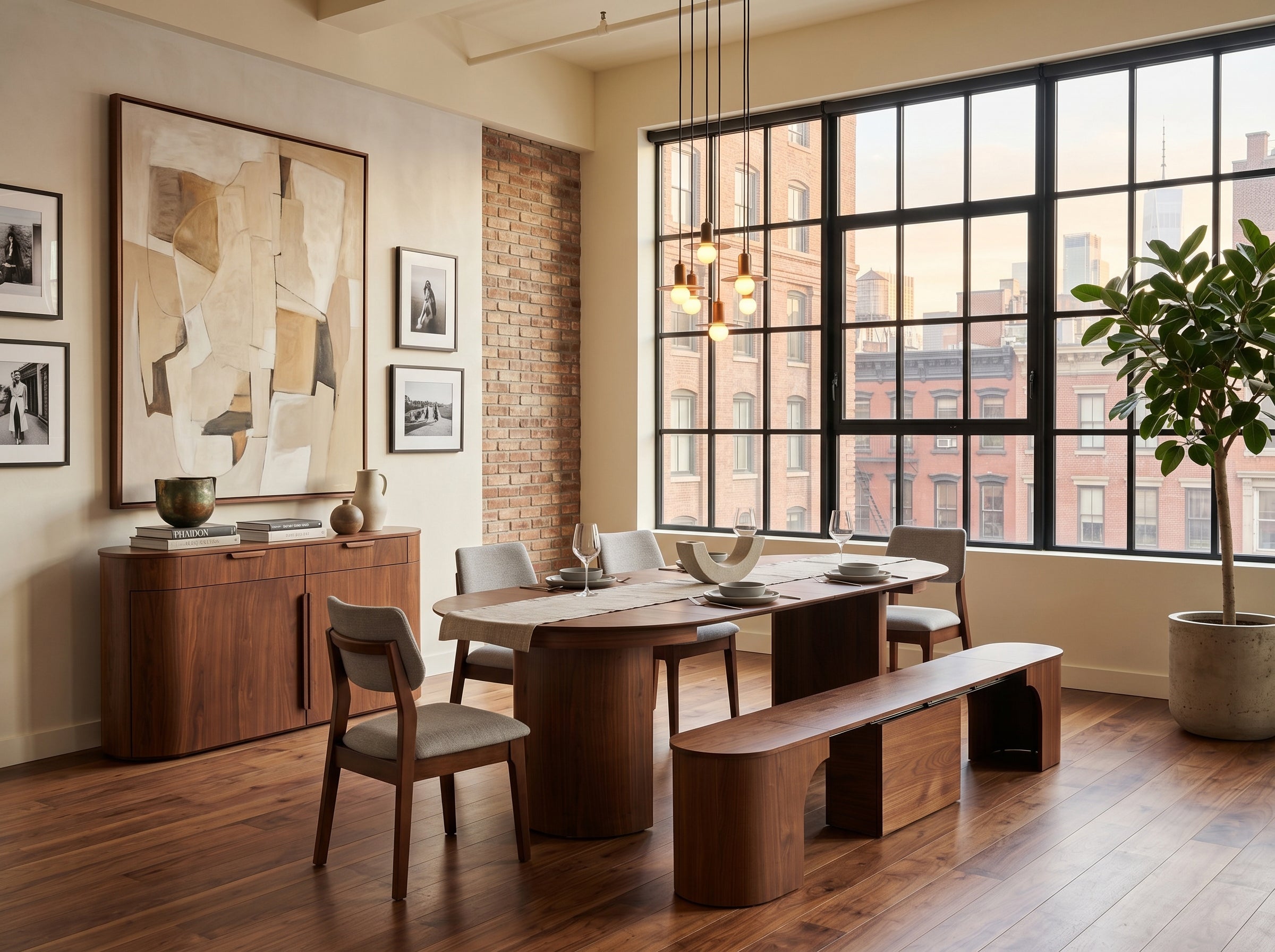 Transformer Eclipse Round Dining Table Set- "The Host"