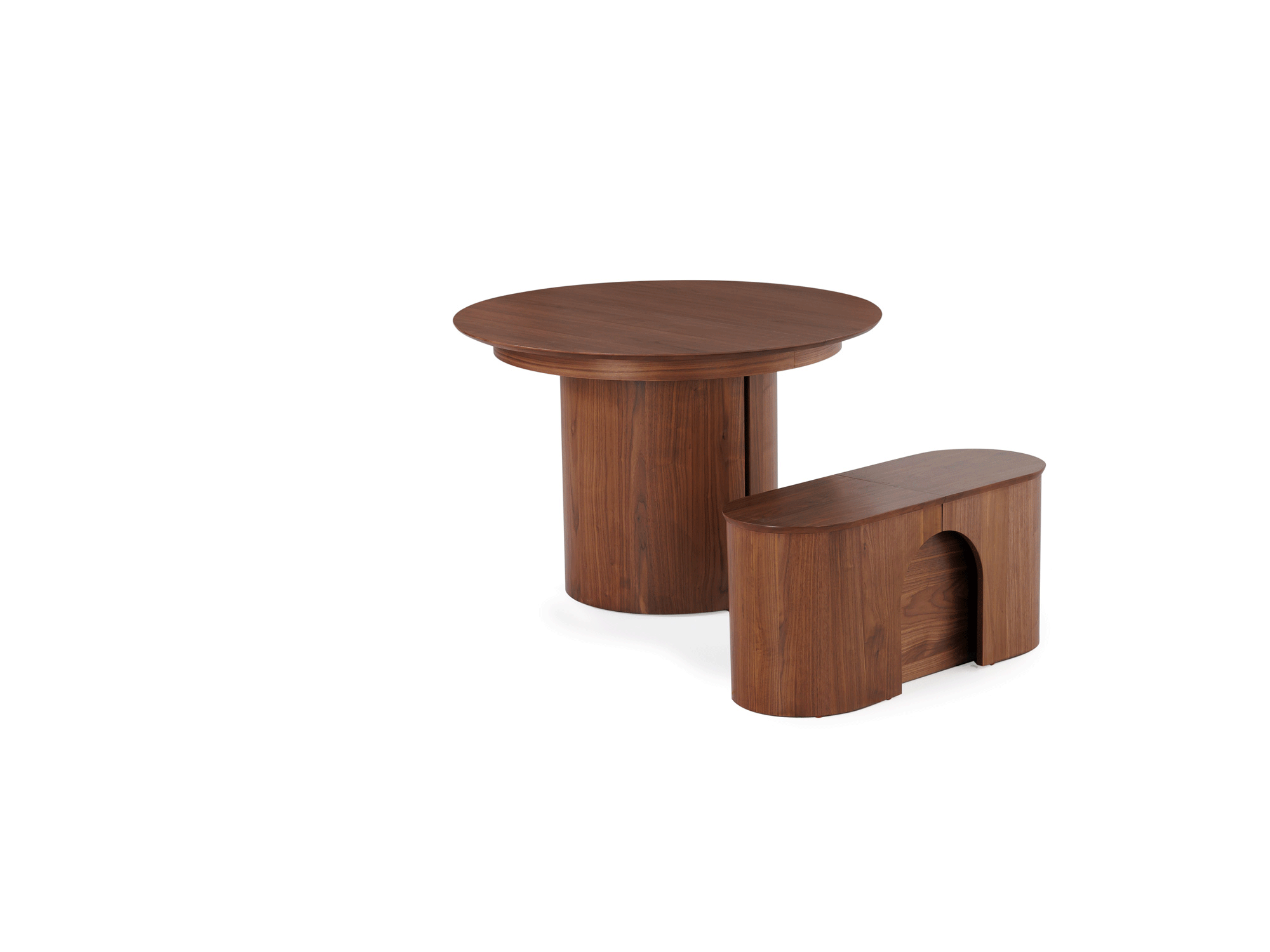 Transformer Eclipse Round Dining Table and Bench Set - The Practical Mother's Day Sale Bundle