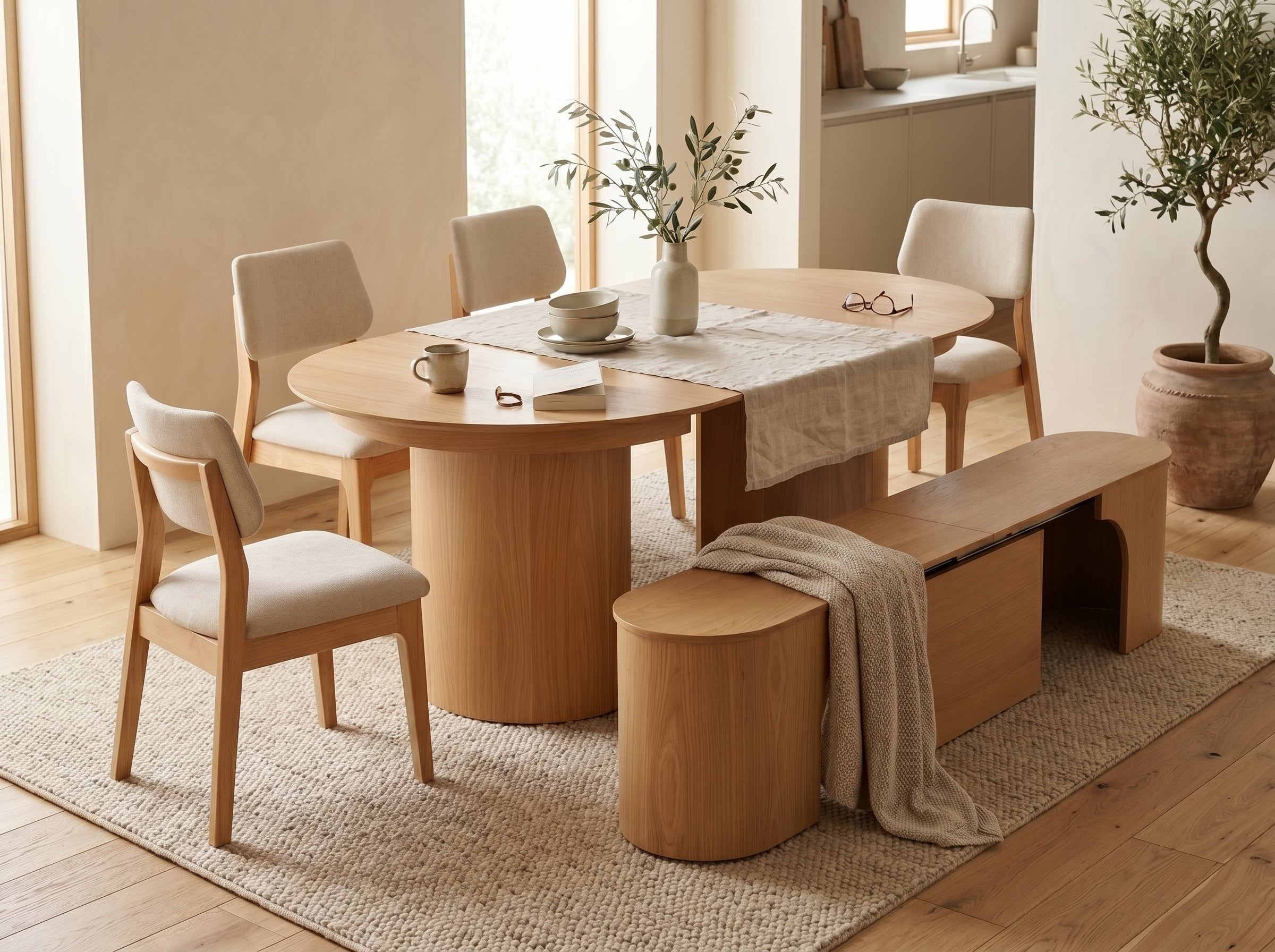 Transformer Eclipse Round Dining Table Set- "The Host"