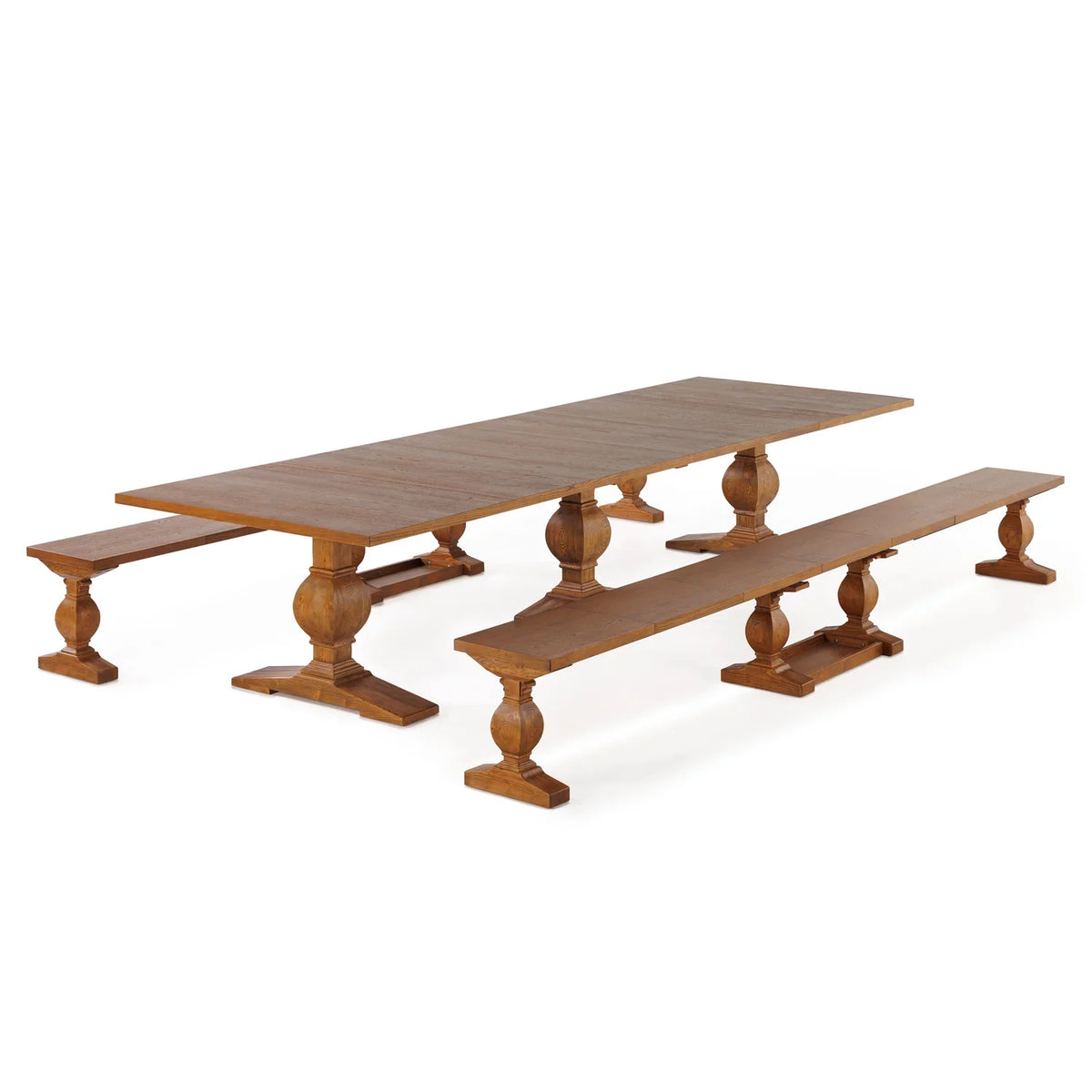 Savor Dining Set: Table + 2 Benches