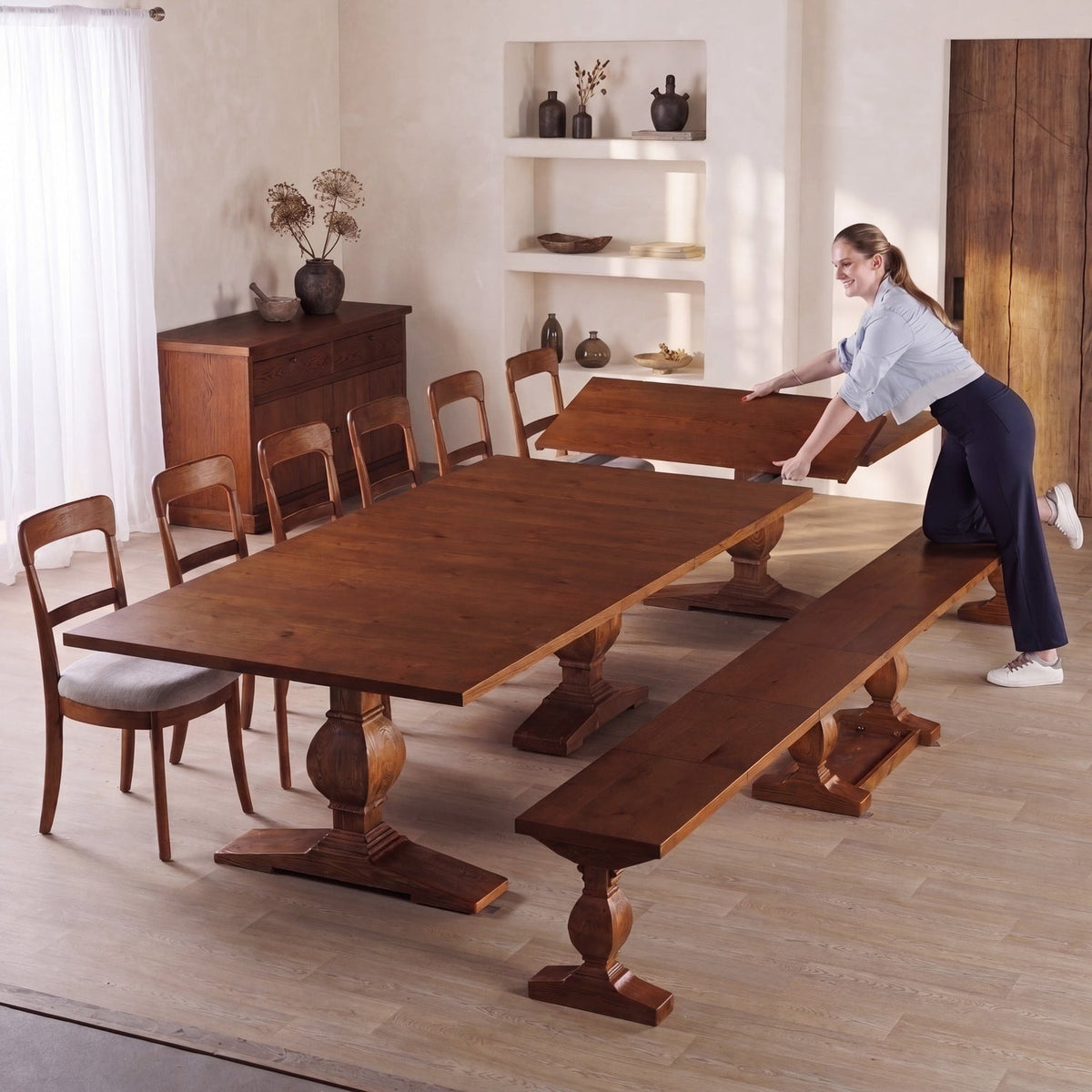 Savor Dining Set+ Table + 1 Bench