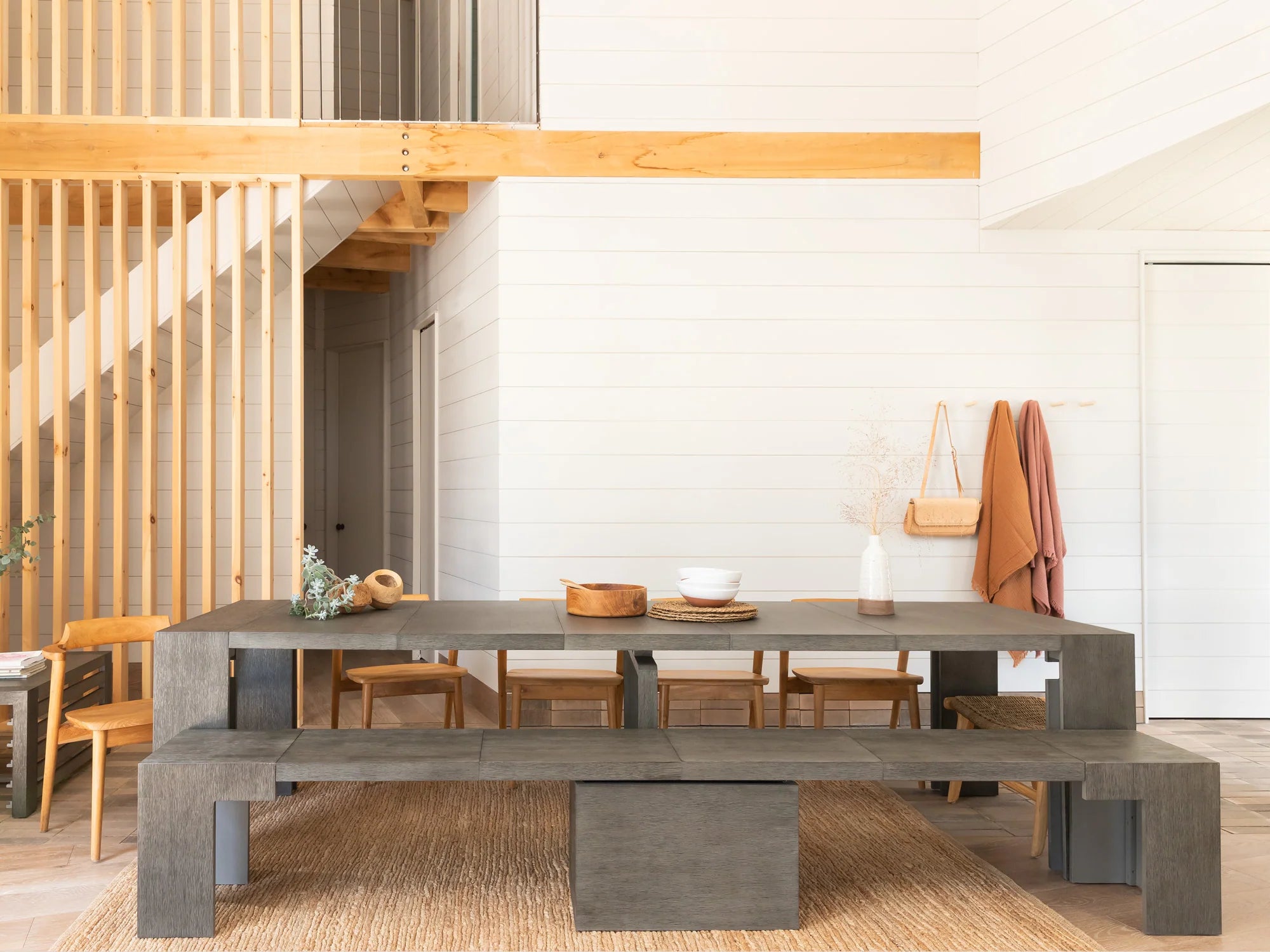 Transformer Dining Table and Bench Set - The Practical Holiday Bundle