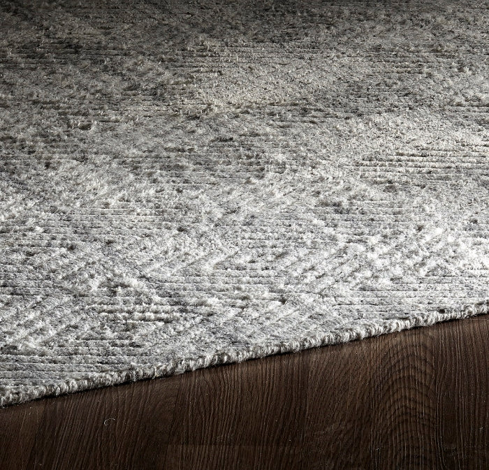 Estelle Hand Loomed Wool Silver Rug EST-SILVER