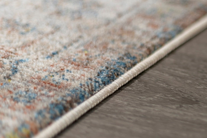 Heirloom Transitional Red Grey Rug HEI-1519